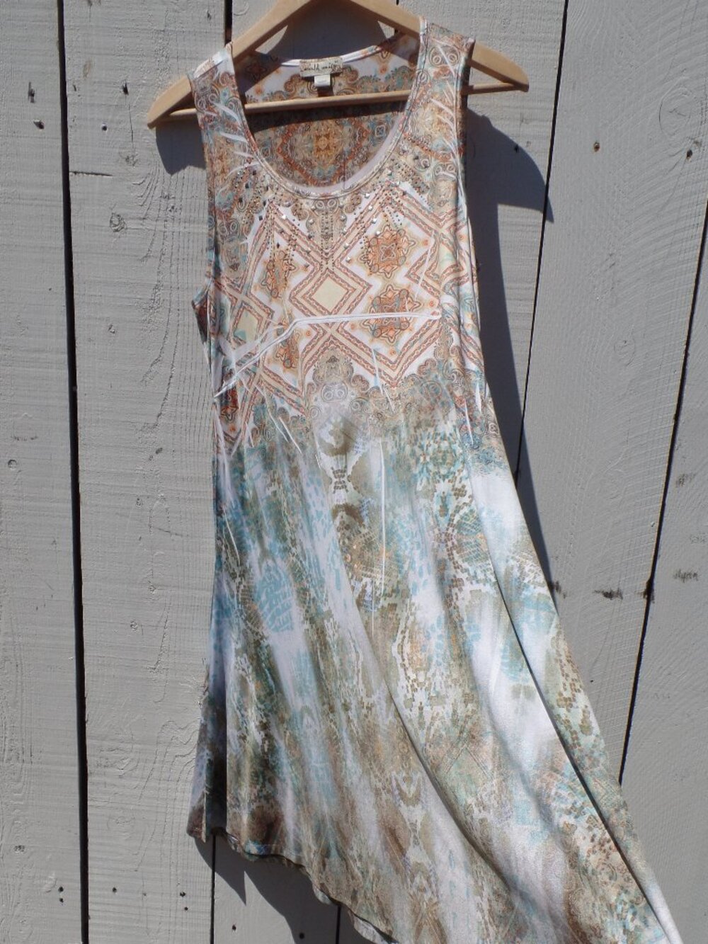 World Unity Sleeveless Dress Sequins MEDIUM - Picture 2 of 6